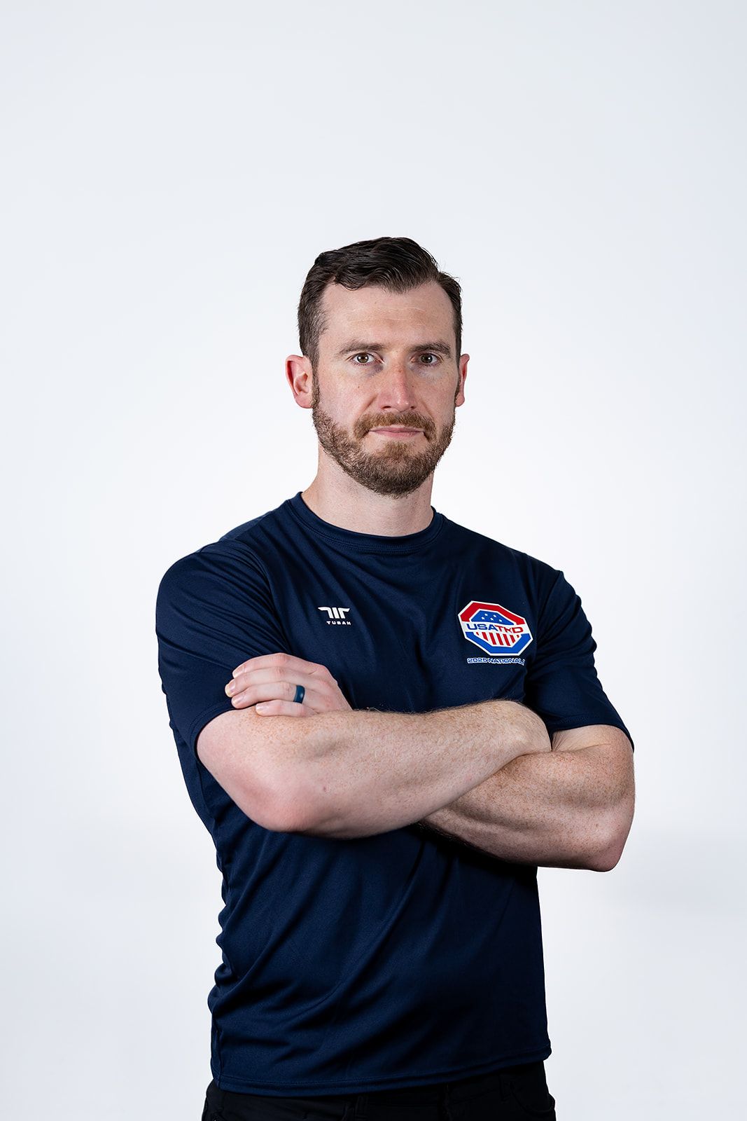 Stephen Lambdin in USA Taekwondo national team gear